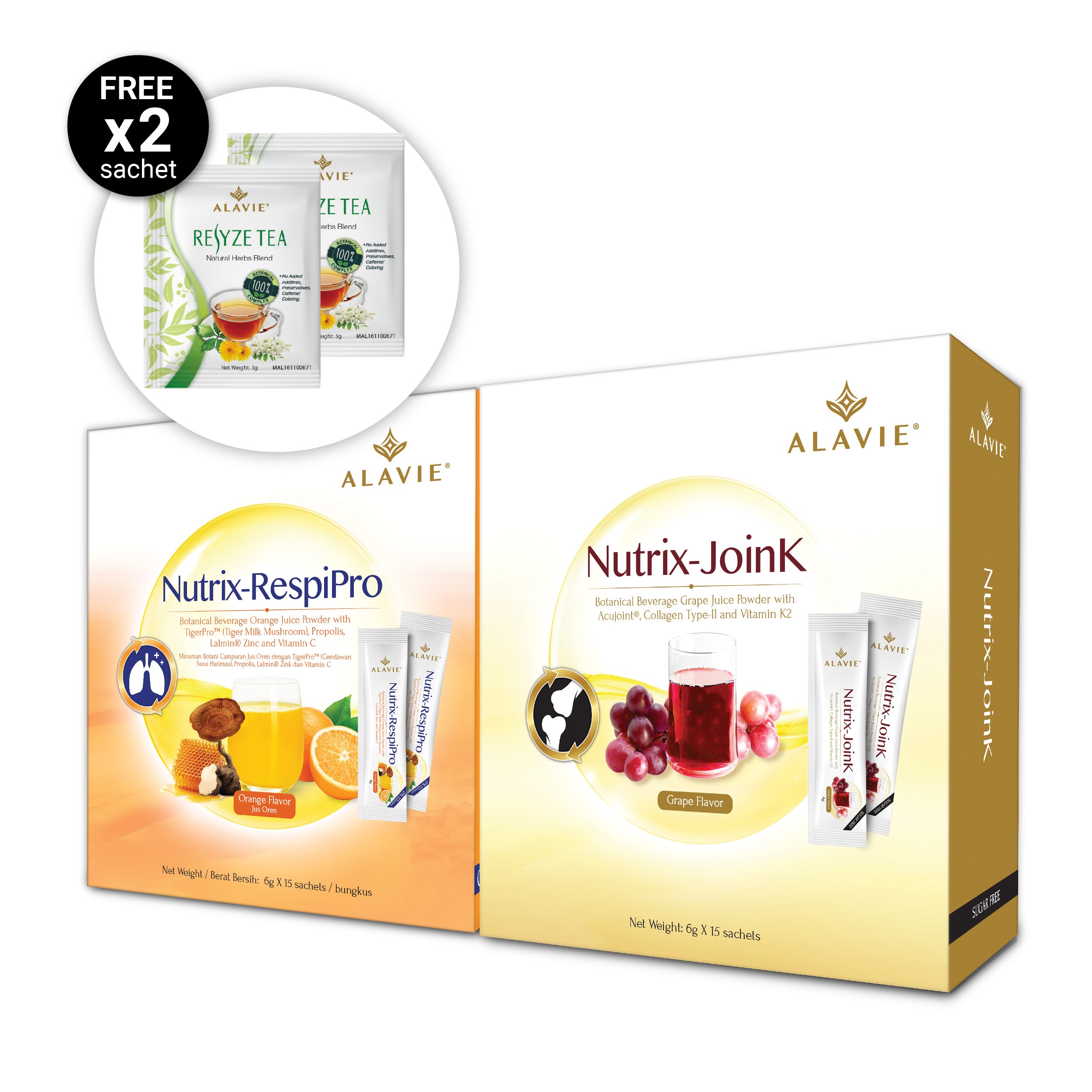 [Limited Bundle] ALAVIE Nutrix-RespiPro 15s + ALAVIE Nutrix-JoinK 15s - AlavieHealth.com